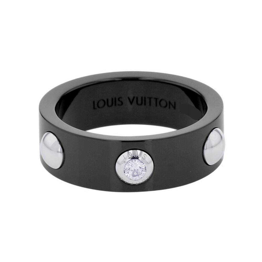 LOUIS VUITTON Silver Diamond Ring